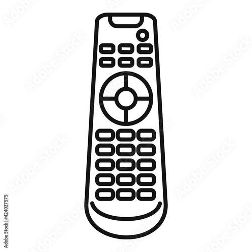 Communication remote control icon, outline style