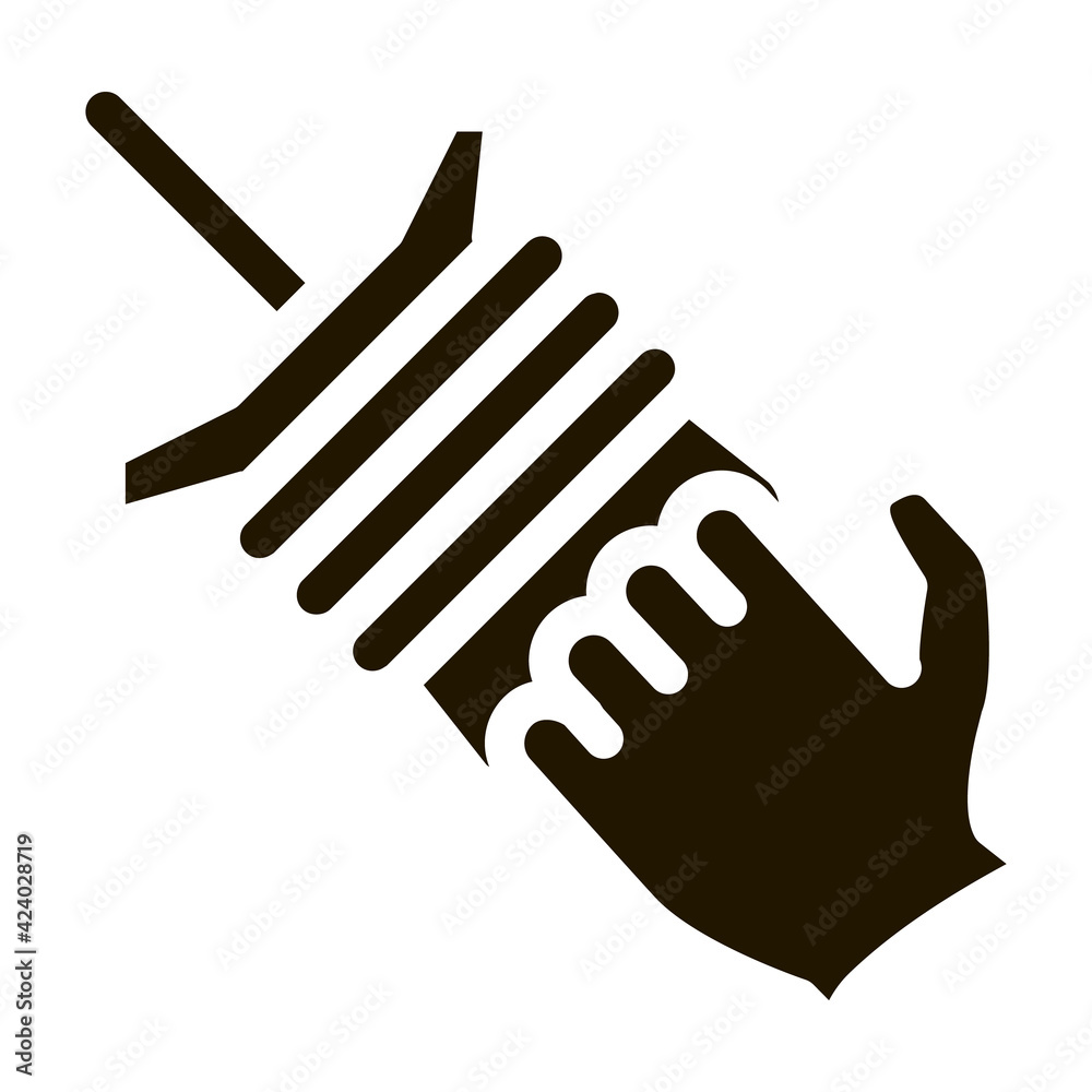 keg with kite rope glyph icon vector. keg with kite rope sign. isolated symbol illustration keg with kite rope glyph icon vector. keg with kite rope sign. isolated symbol illustration