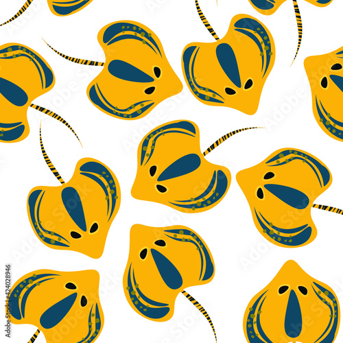 Pattern for any background with ramp fish.