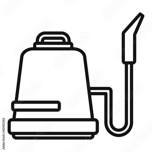 Professional steam cleaner icon, outline style