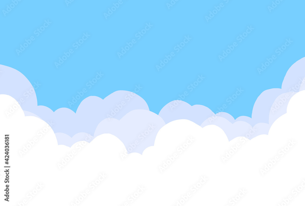 背景　素材　空　雲　シンプル