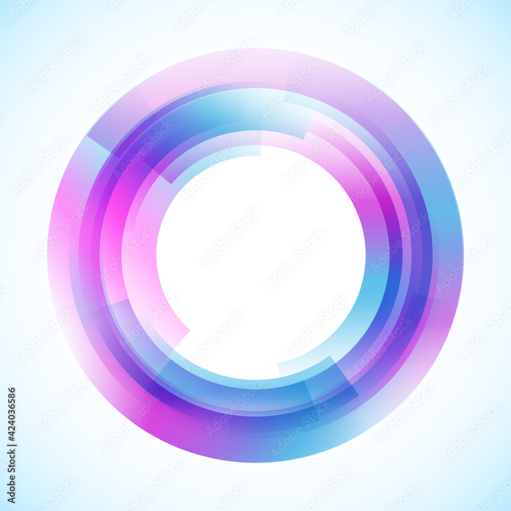 Geometric frame from circles, vector abstract background, wallpaper Geometric frame from circles, vector abstract background, wallpaper
