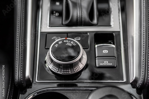 Wallpaper Mural Control panel for off-road functions. SUV driving mode switch. Management of interlocks, drive and low gear. Torontodigital.ca