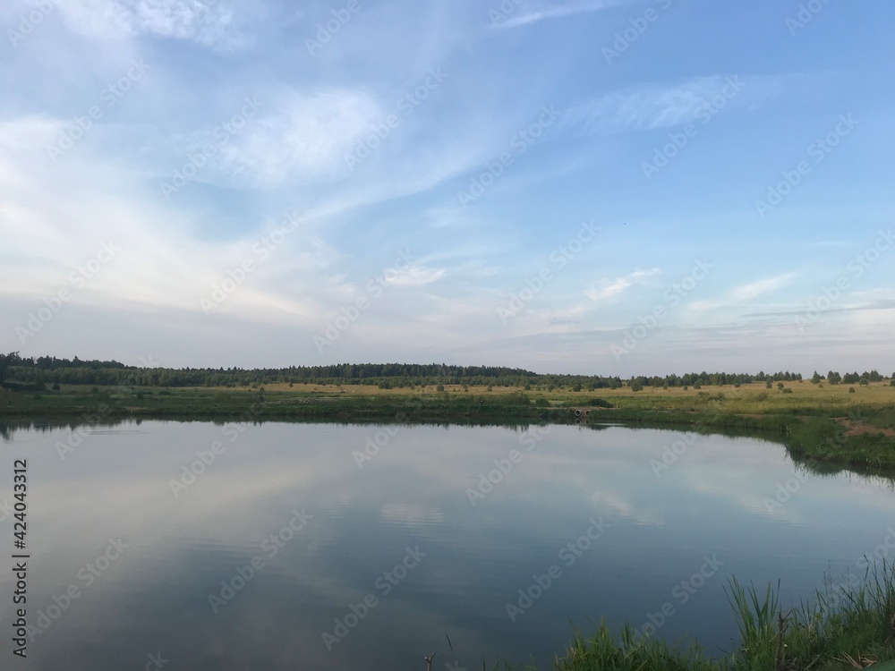 lake and sky