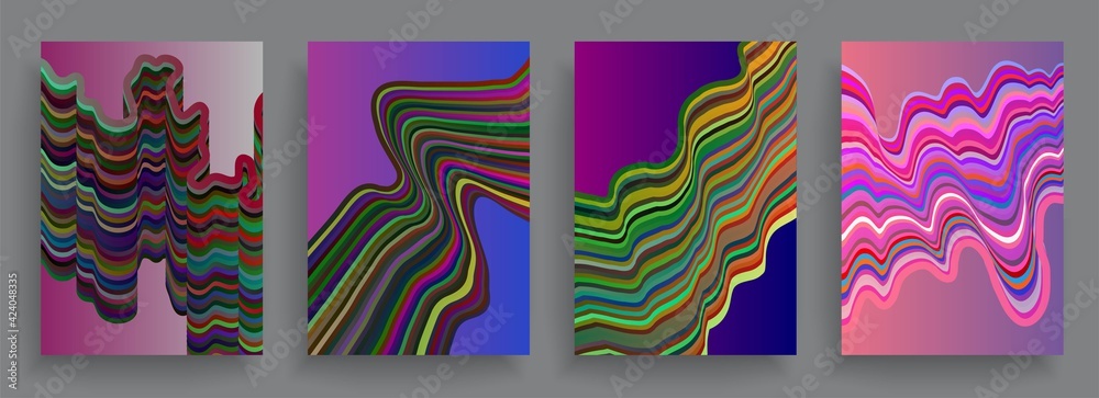 Abstract geometric pattern background for brochure cover design. Blue, yellow, red, orange, pink and green vector banner template Abstract geometric pattern background for brochure cover design. Blue, yellow, red, orange, pink and green vector banner template