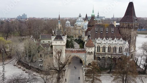 Vajdahunyad Castle is a castle of Heritage importance (built-in 1896). Situated in the city park in the vicinity of Hero Square and Szechni furdo photo