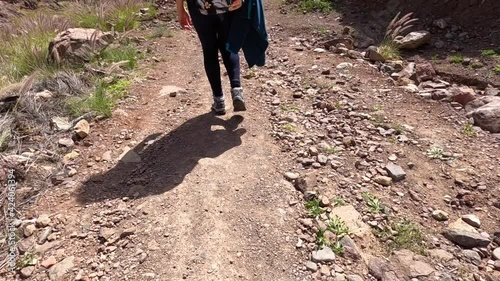 person walking on a path 