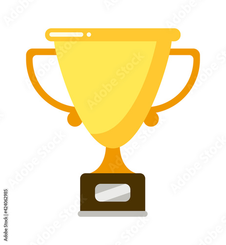 Goblet on pedestal to rewarding sport winner