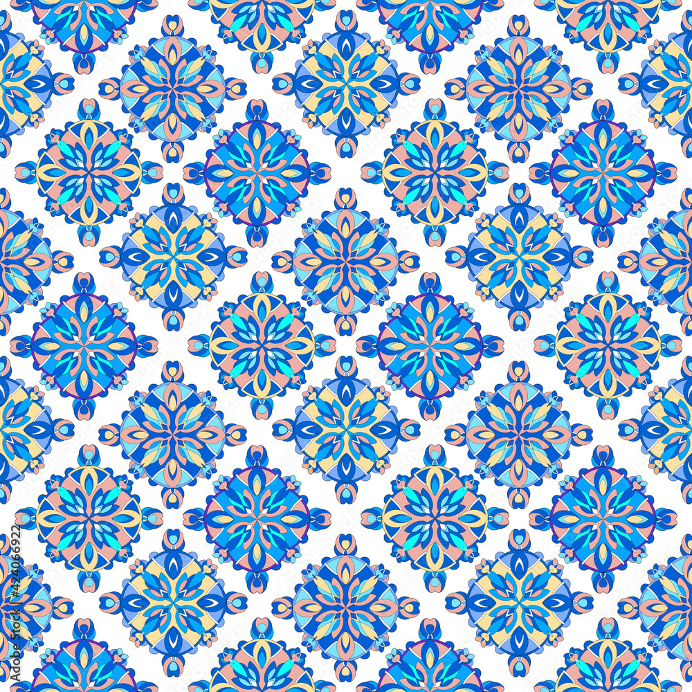 Abstract mosque pattern, outline hand drawn style