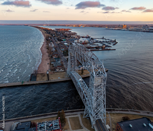 Obraz na płótnie Duluth Minnesota Aerial w salonie