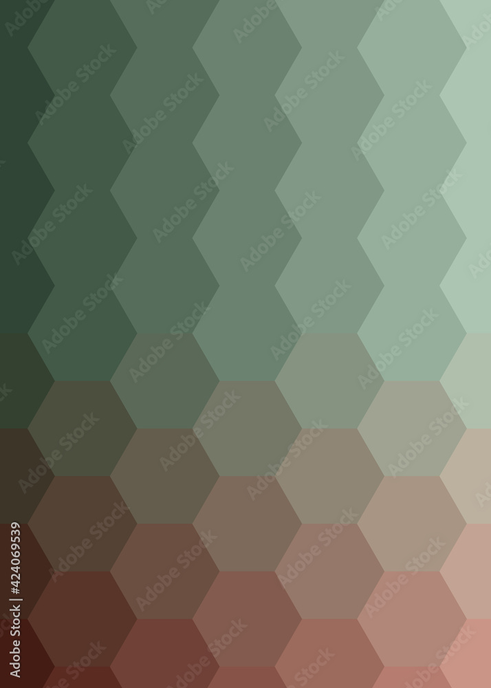 Abstract color Low-Polygones Generative Art background illustration