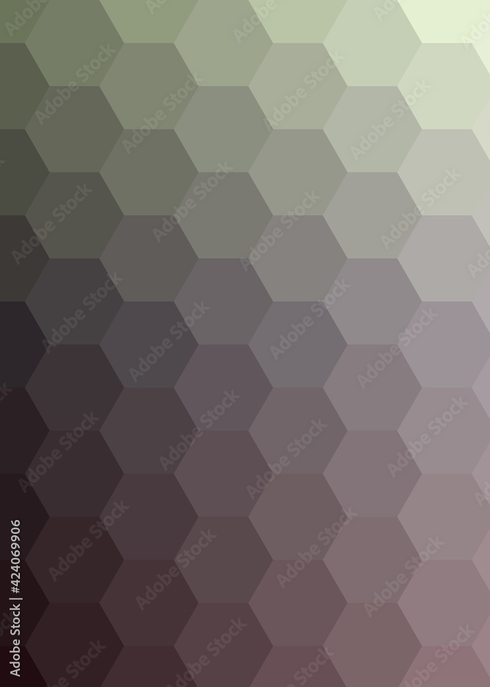 Abstract color Low-Polygones Generative Art background illustration