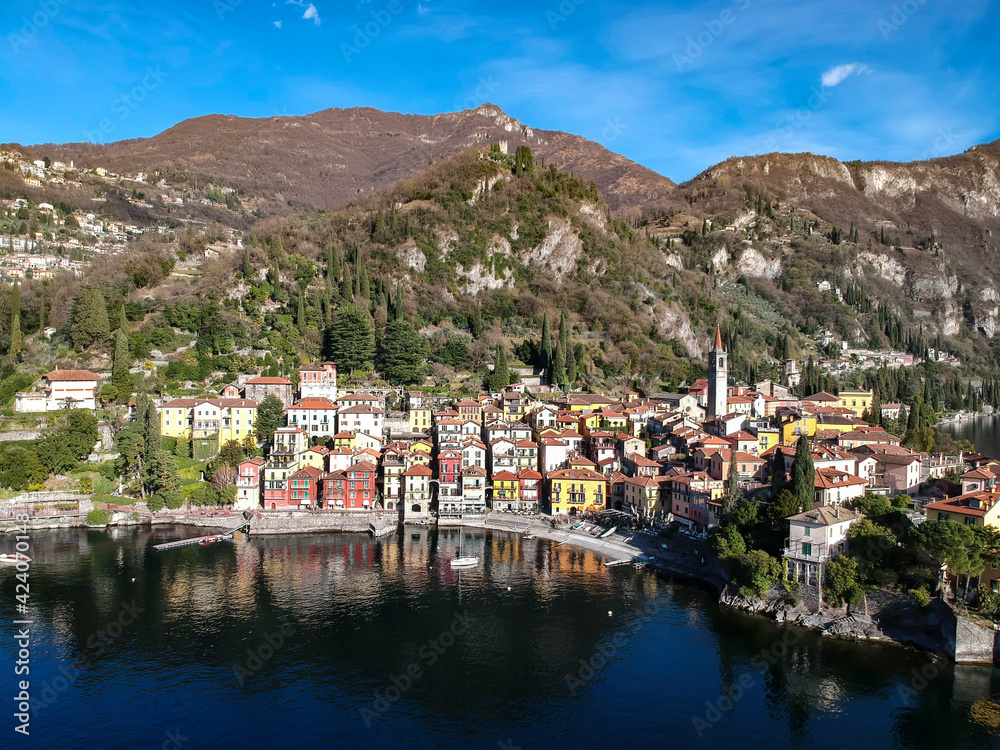Landscape of Varenna on Lake Como