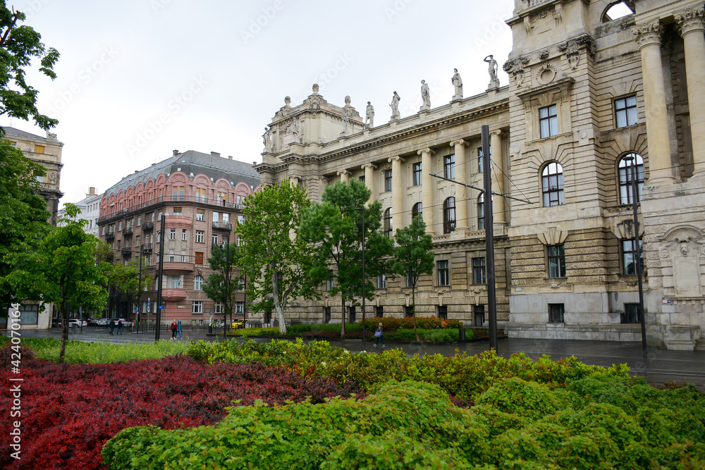 Budapest, Hungary - June 20, 2019: Museum of Ethnography in the city center