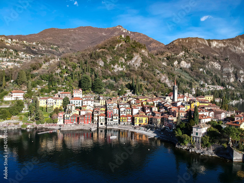 Landscape of Varenna on Lake Como