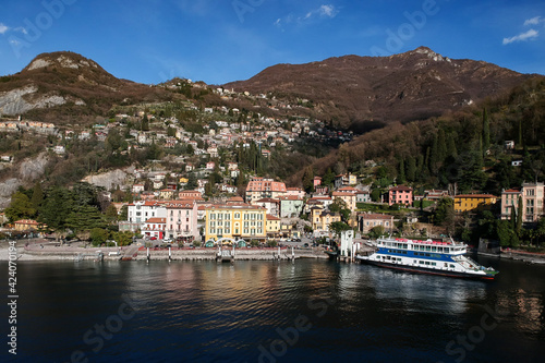 The harbor of Varenna on Lake Como