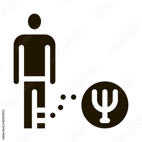 severity in form of psychological disorder in human glyph icon vector. severity in form of psychological disorder in human sign. isolated symbol illustration