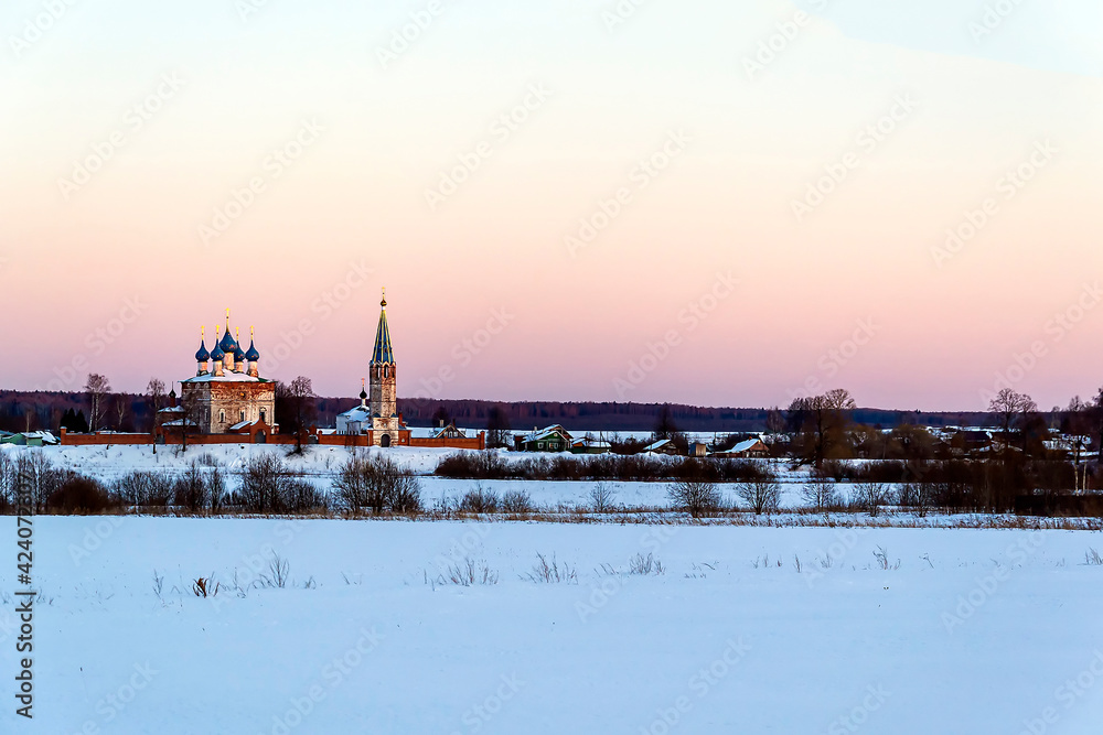 Fototapeta premium Christian church landscape