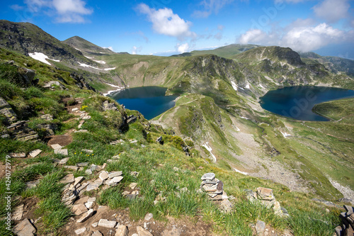 Landscape of The Seven Rila Lakes, Rila Mountain, Bulgaria