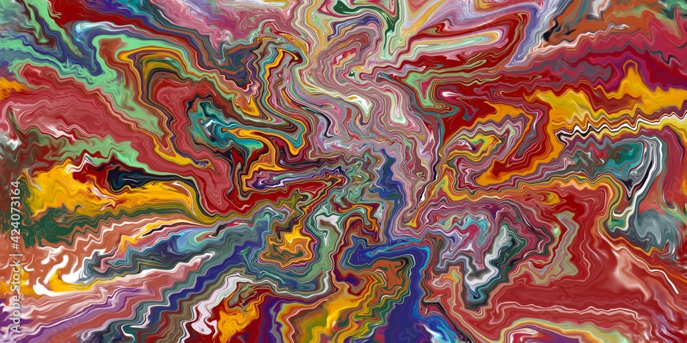 Abstraction element, ink stains, in impressionism style with flowing paints, color in motion, consisting of orange, blue, gray, purple, brown, blue, red Abstraction element, ink stains, in impressionism style with flowing paints, color in motion, consisting of orange, blue, gray, purple, brown, blue, red