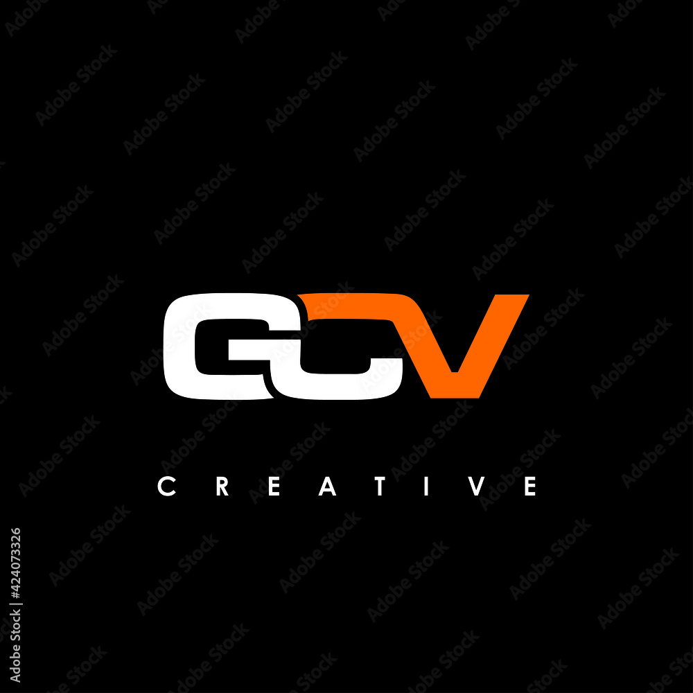 GCV Letter Initial Logo Design Template Vector Illustration GCV Letter Initial Logo Design Template Vector Illustration