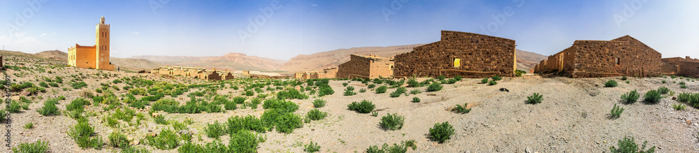 Abandoned minery village of Aouli near Midelt in Morocco