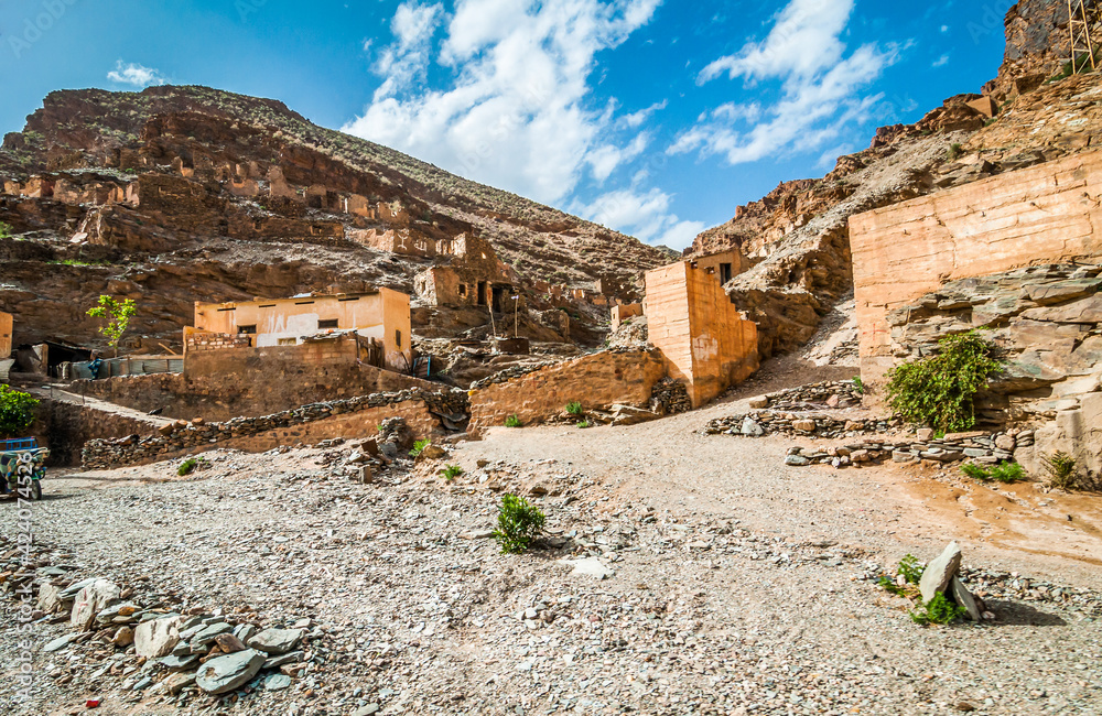 Abandoned mines village of Aouli near Midelt in Morocco, 2015