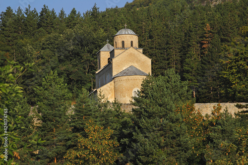 Serbian Orthodox Monastery Sopocani, Unesco world heritage site, Serbia photo