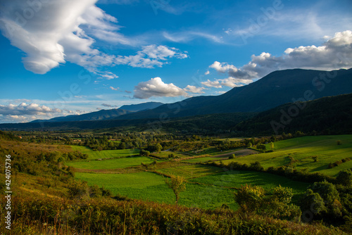 landscape with mountains