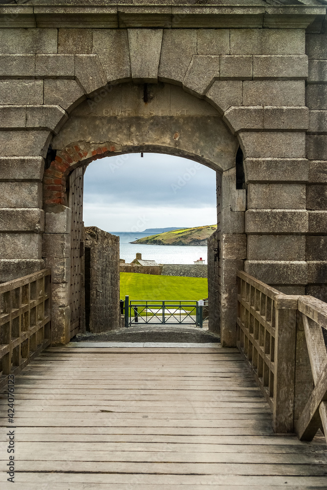 entrance to the fortress , Charles Fort Kinsale, Cork Ireland