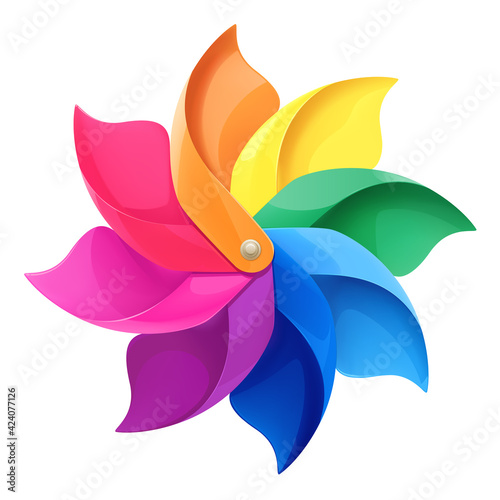 Color pinwheel photo