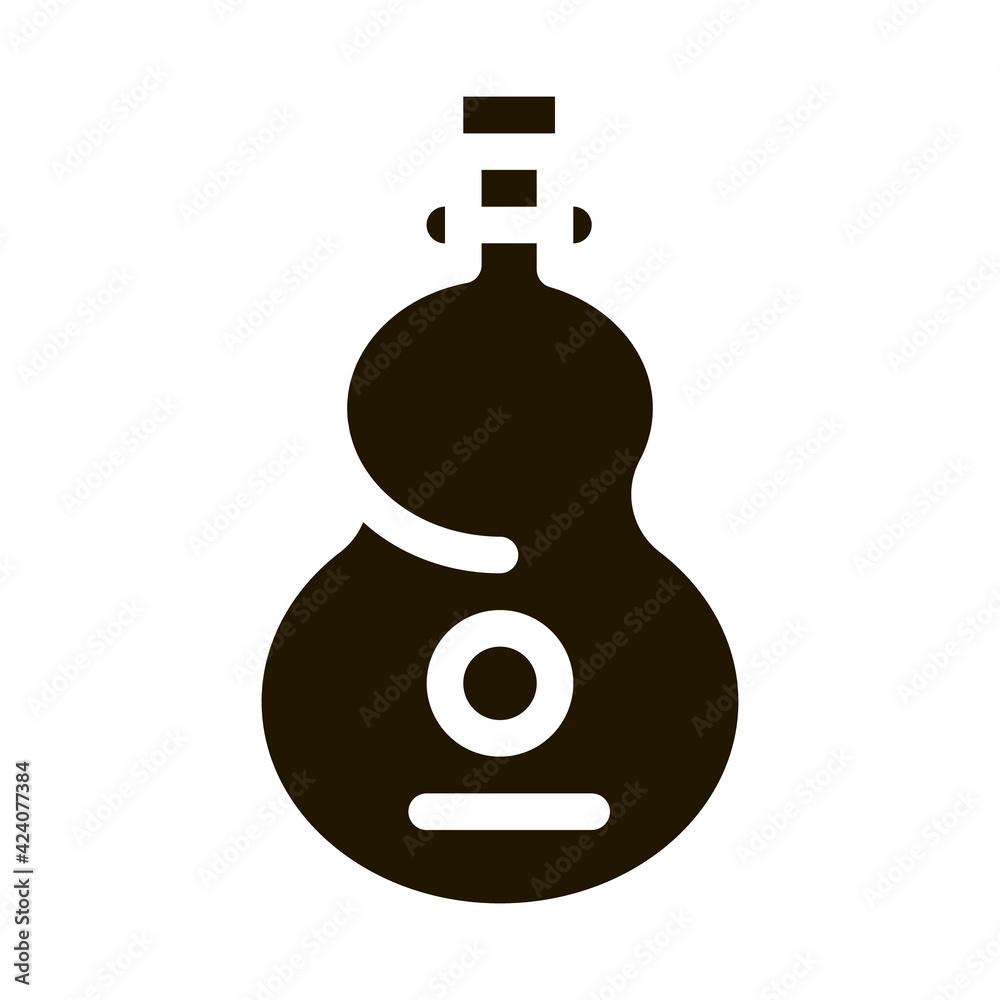 plain wooden guitar glyph icon vector. plain wooden guitar sign. isolated symbol illustration plain wooden guitar glyph icon vector. plain wooden guitar sign. isolated symbol illustration