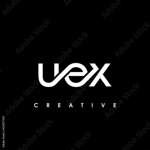 UEX Letter Initial Logo Design Template Vector Illustration