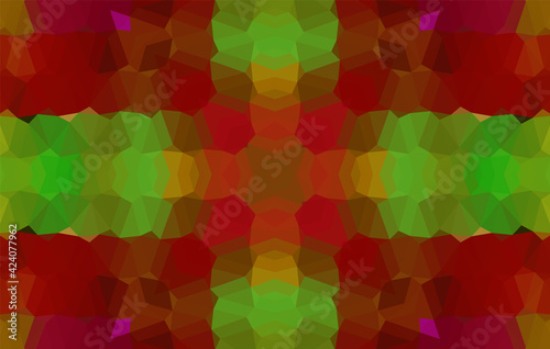 Geometric design  Mosaic of a vector kaleidoscope  abstract Mosaic Background  colorful Futuristic Background  geometric Triangular Pattern. Mosaic texture. Stained glass effect. Vector.