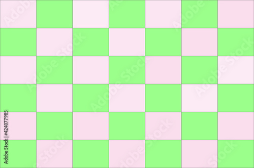 pink and green squares background 