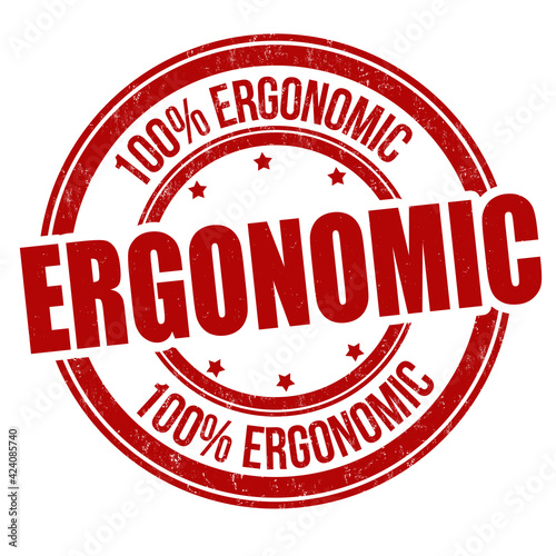 Ergonomic grunge rubber stamp