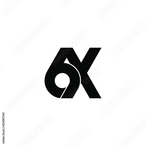 6x letter original monogram logo design