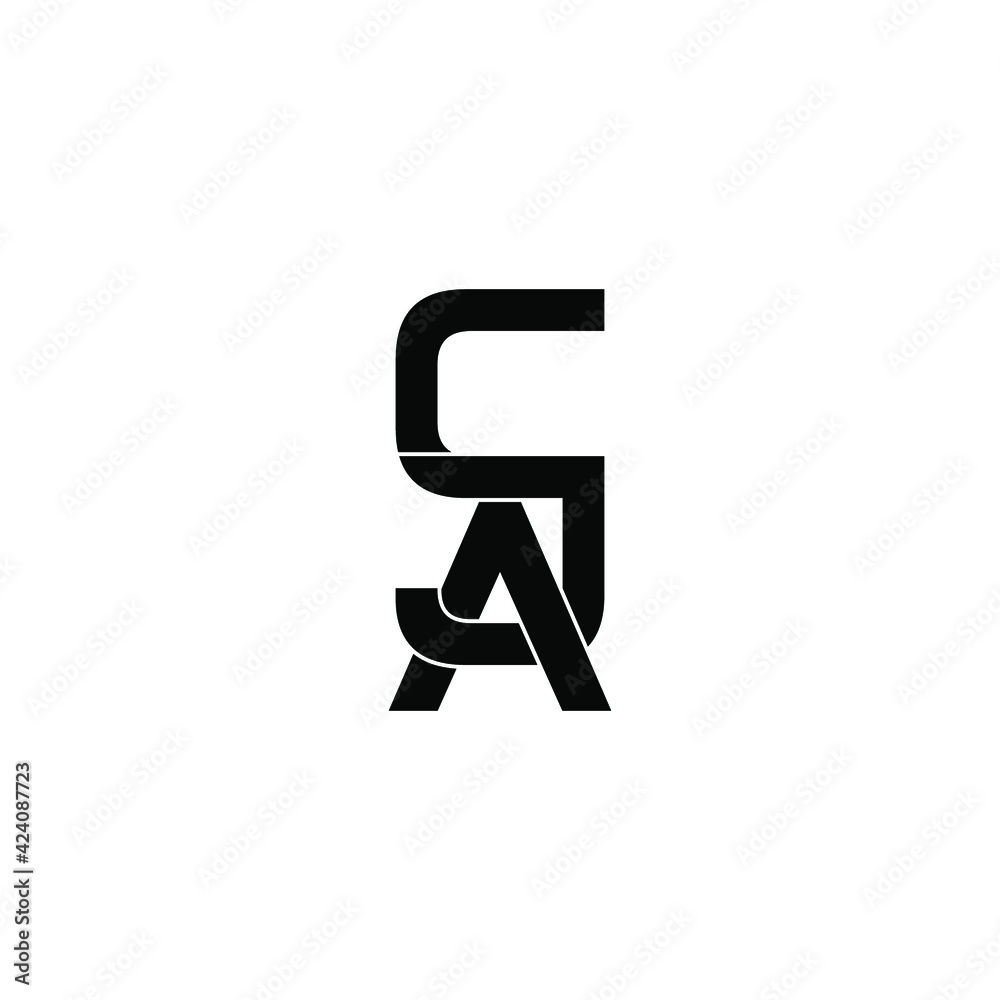 cja letter original monogram logo design