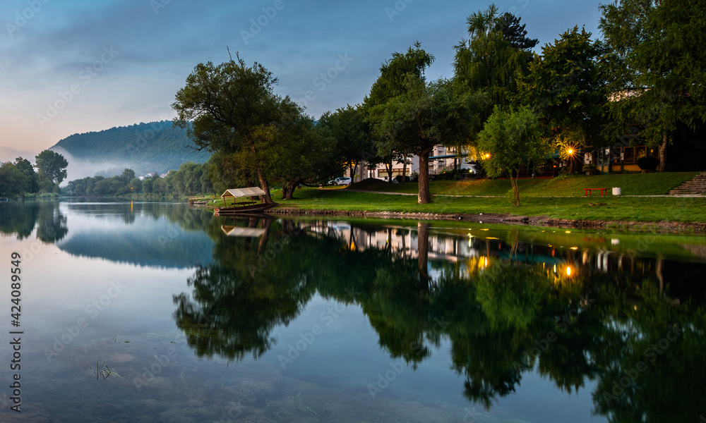 reflection in the water