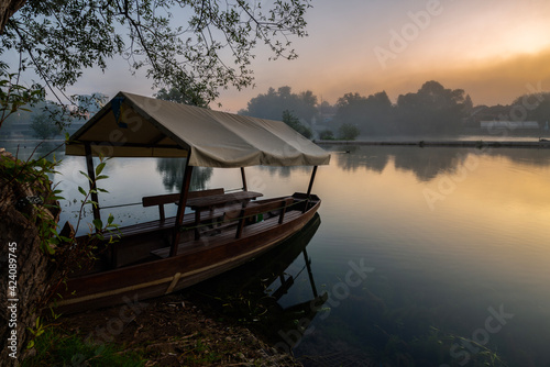 boat on the river