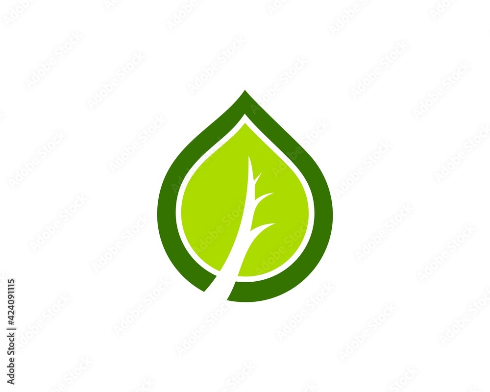 drop nature logo vector