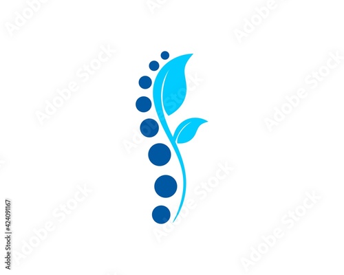 nature of orthopedic logo with blue color