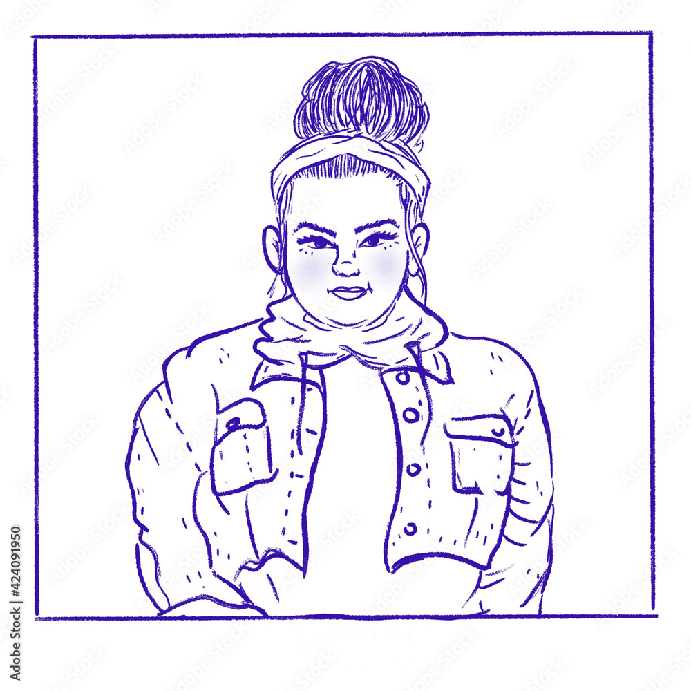 Portrait of outstanding, powerful and beautiful woman Portrait of outstanding, powerful and beautiful woman