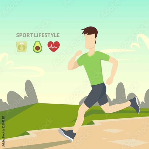 Sport lifestyle concept. Fitness classes, a healthy lifestyle, active sport, strengthening the body physically and spiritually.