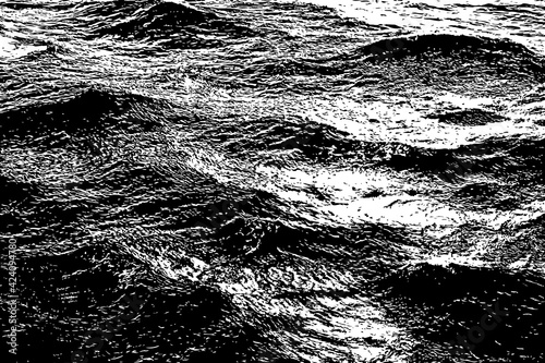 Waves on the Ocean Illustration