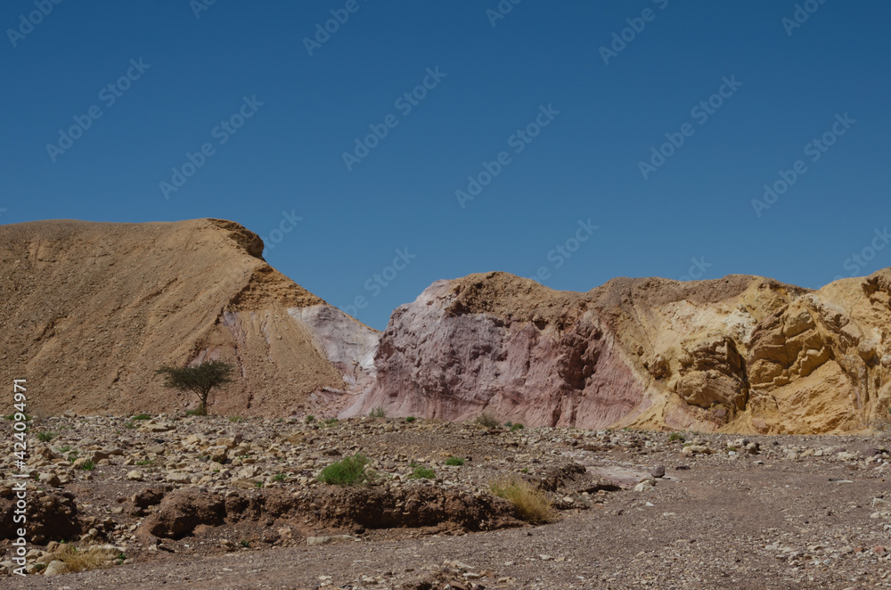mountain landscape in Timna Park in Israel