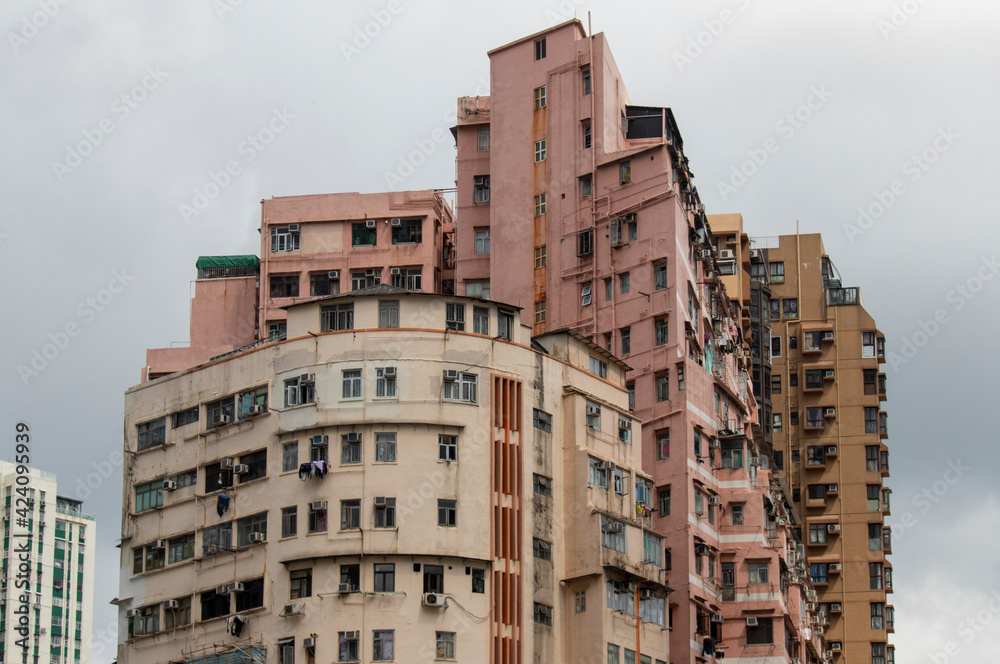 2021-03-31,Hong Kong.Old-style dense housing in Kwun Tong,Hong Kong 