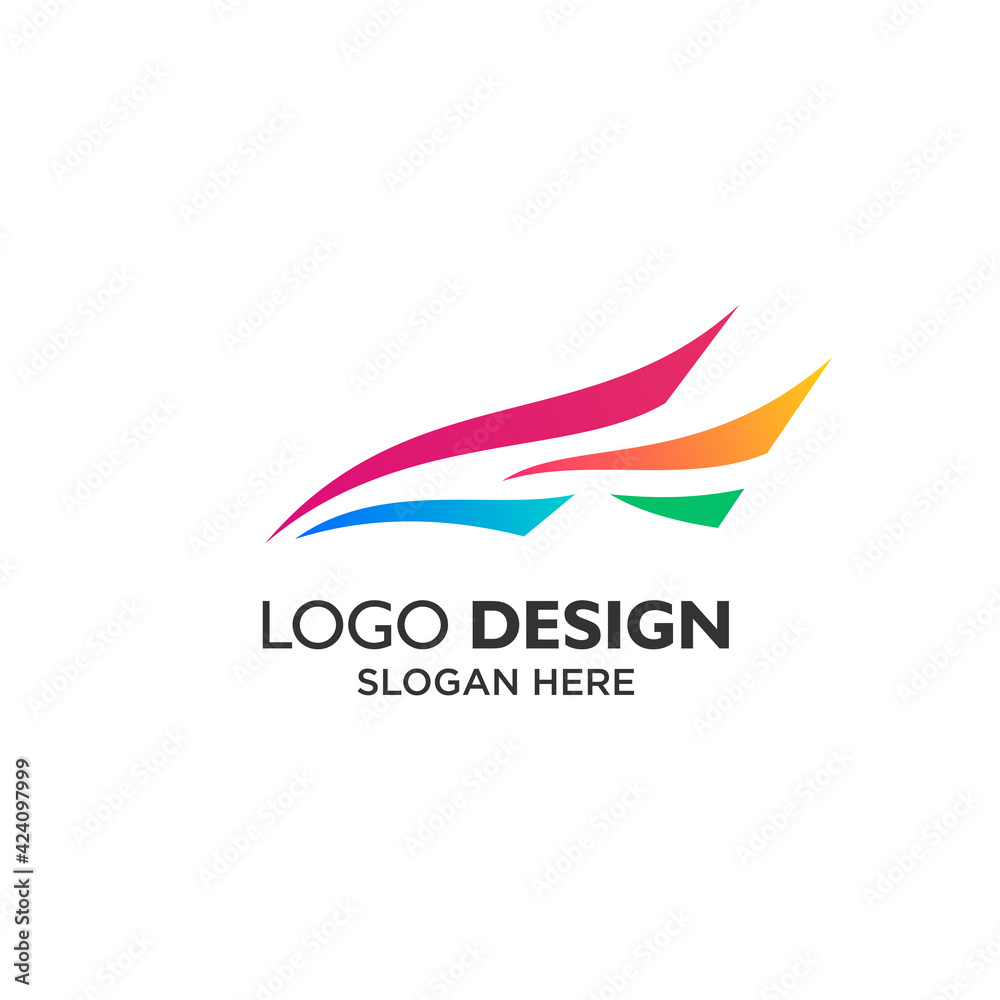 abstract bird for plane and automotive logo design abstract bird for plane and automotive logo design