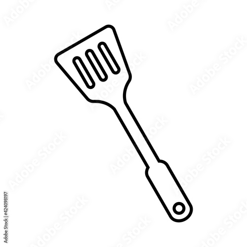 spatula cookware icon vector