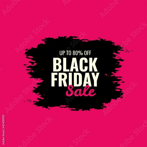 illustration vector graphic abstract black friday banner backlight promotion